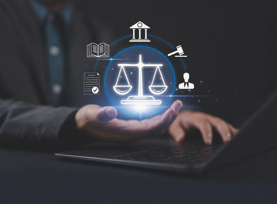 Asesor jurídico revisando trámites y documentación de extranjería